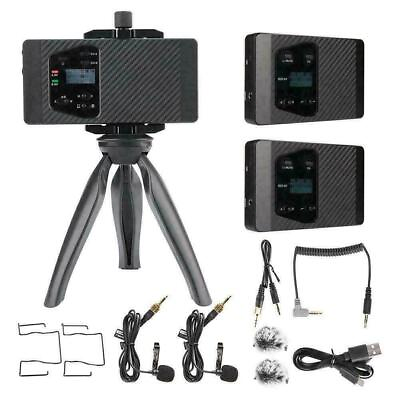 #ad COMICA CVM WS60 Combo Wireless Lavalier Microphone Tripod for Smartphone iPhone