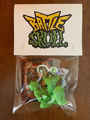 #ad Battle Skull Mini Figure Monster In My Pocket M.U.S.C.L.E. Style Art Toy Keshi