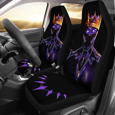 #ad Black Panther King Car Seat Covers Movies Gift for Fans.