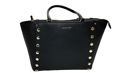 #ad Michael Kors Bag Shopper Women#x27;s Bag Handbag Holly LG Tz Grab Tote Bag Black