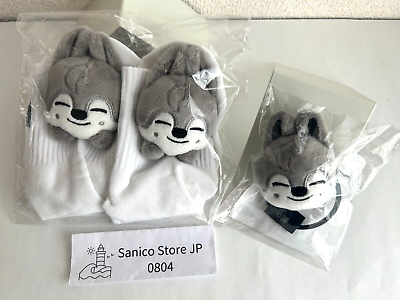 #ad Stray Kids BANG CHAN Wolf Chan SOCKS amp; HAIR TIE SKZ Official Goods New