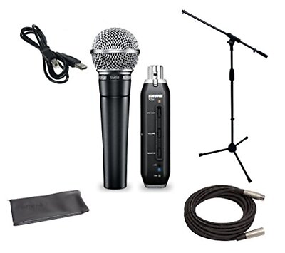 #ad Shure SM58 X2USTANDCABLE Microphone Bundle Boom Standamp;XLR Cable FREE SHIPPING
