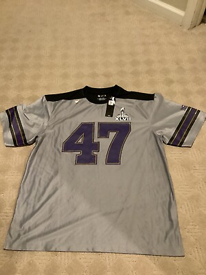 #ad Baltimore Ravens Limited Super Bowl 47 Jersey NWT XL