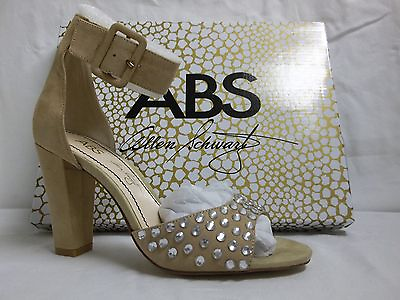 #ad ABS By Allen Schwartz Size 6 M Divia Bone Suede Heels New Womens Shoes