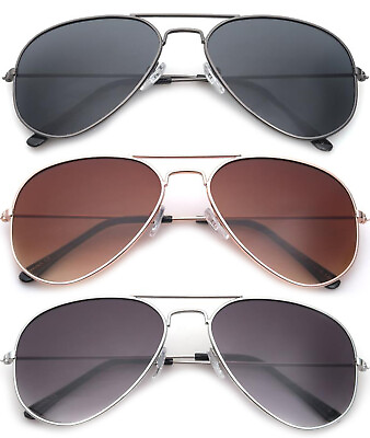 #ad Mens Womens Classic Sunglasses Aviator Pilot Eyewear Classic Frame UV 100%