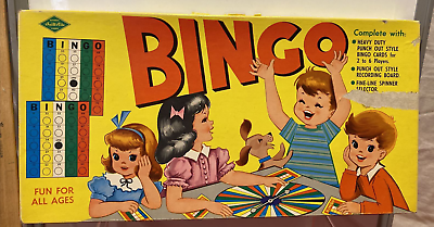 #ad Bingo Built RiteVintage 1950#x27;s Complete Set Cards Spinner