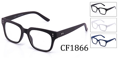 #ad Clear Lens Glasses Fashion Smart Frames Hipster Retro Large Mens Women UV 100%