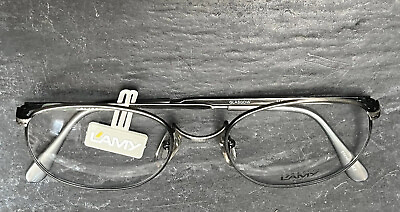 #ad Vintage Lamy L’amy Glasgow Large Round Eyeglass Full Rim Frame 54 19 145 France