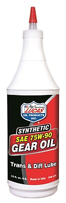#ad Lucas Oil 10047 SAE 75W90 Synthetic Racing Gear Oil 1 Quart