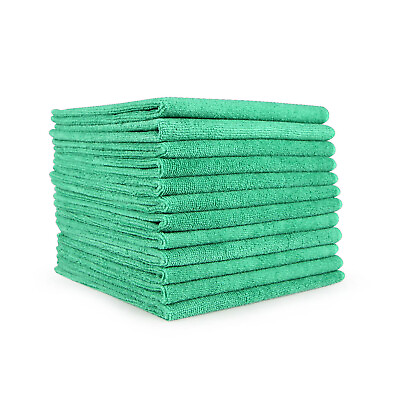 #ad Microfiber Cleaning Cloth Packs of 12 Reusable 12 x 12 Color Options 320 GSM