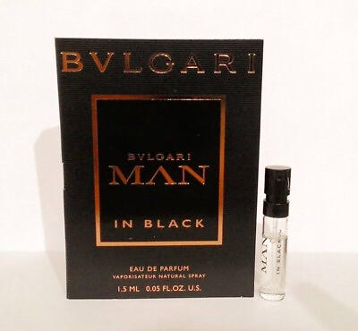 #ad Bvlgari Man In Black Eau De Parfum Spray Vial SAMPLE