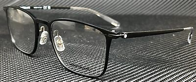 #ad #ad MONT BLANC MB0193O 001 Black Rectangle Men#x27;s 55 mm Eyeglasses