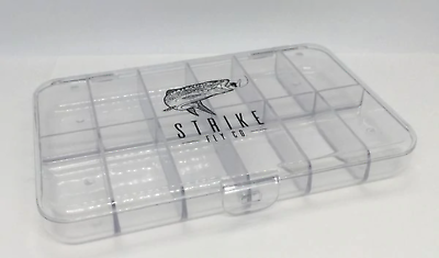 #ad Large Clear 12 Compartment Fly Box $15.99