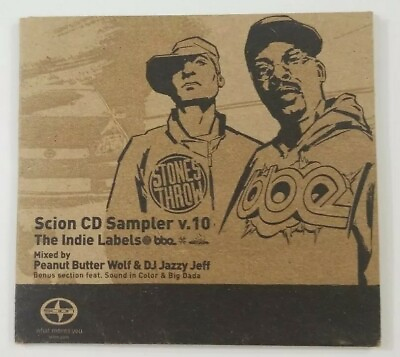 #ad Scion CD Sampler V.10 The Indie Labels Peanut Butter Wolf DJ Jazzy Jeff CD