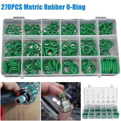 #ad Universal Rubber O Ring Metric Assortment Set Gasket Seal MM Kit 270 Pcs