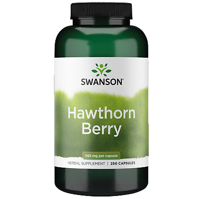 #ad Swanson Herbal Supplements Hawthorn Berry 565 mg Capsule 250ct
