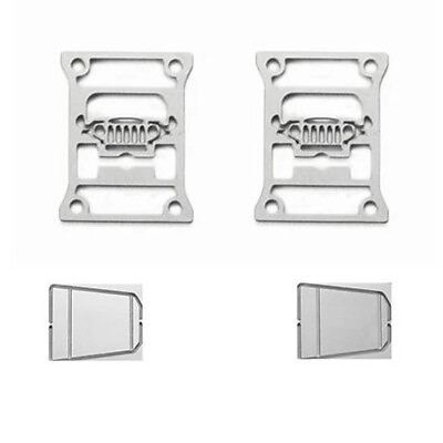 #ad GPM R C Accessories Taillight Cover Style B Silver : SCX10 III Jeep Wrangler