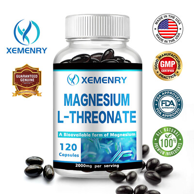 #ad Magnesium L Threonate 2000mg Brain amp; Nervous System Health Memory and Focus