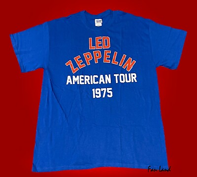 #ad New Led Zeppelin American Tour 1975 Mens Vintage T Shirt