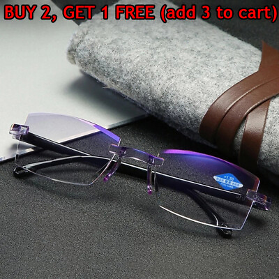 #ad Bifocal Reading Glasses High Hardness Anti blue Far And Near Dual Use NEW 1 4.0 $5.99