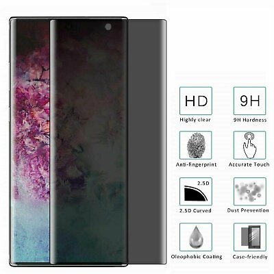 #ad For Samsung Galaxy Note 10 Plus Anti Spy Privacy Tempered Glass Screen Protector
