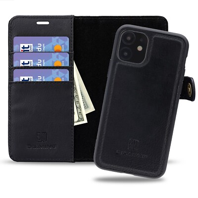 #ad iPhone 11 Pro Max Leather Case GENUINE LEATHER Executive Folio Wallet Cover