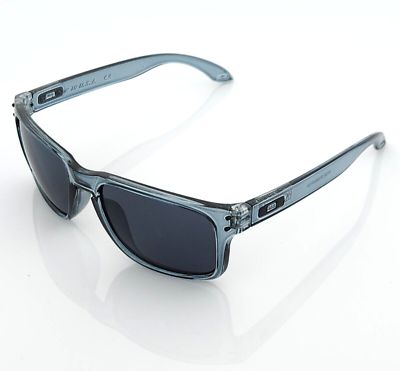#ad High Quality Sports Sunglasses Clear Dark Gray Frame Dark Smoke Lens Black Logo