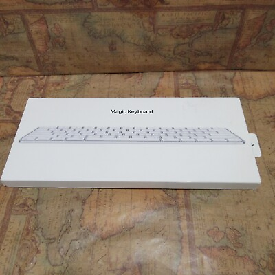 #ad Apple Magic Keyboard Wireless Silver White Keys MK2A3LL A