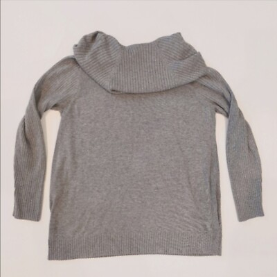 #ad Crown amp; Ivy sweater Medium gray cowl neck long sleeve $5.00