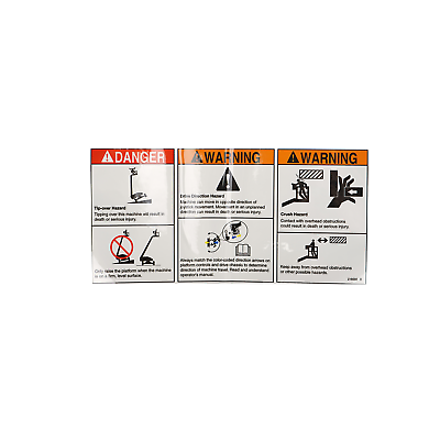 #ad Genie Danger Warning Combo Decal 218559GT