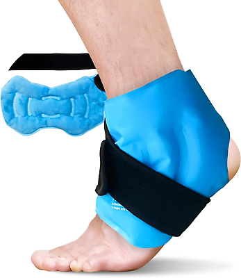 #ad Ankle Ice Pack Wrap for Swelling Reusable Gel Ice Pack