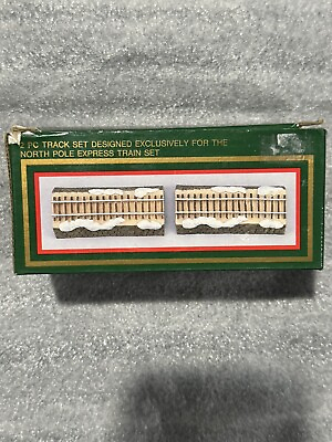 #ad Christmas North Pole Express Rail Road TrainTrack Replacement 1995