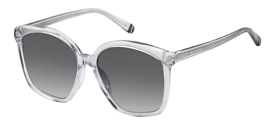 #ad Tommy Hilfiger Womens Sunglasses TH1667S 0900 Crystal Gradient Dark Grey