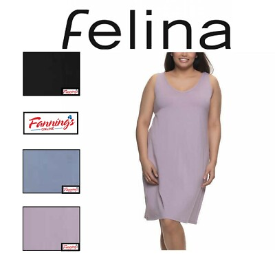 #ad Felina Ladies#x27; 2 Pack Sleep Dress Cotton Modal Stretch Tagless F41
