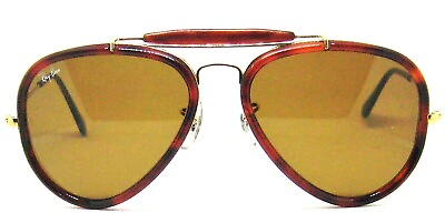 #ad Ray Ban USA NOS Vintage 1980s Bamp;L Aviator Road Spirit Trad Stl G New Sunglasses