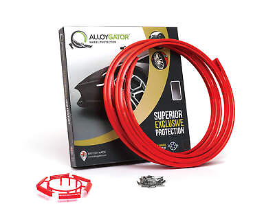 #ad AlloyGator K4RDEXC Red Wheel Rim Protector Set