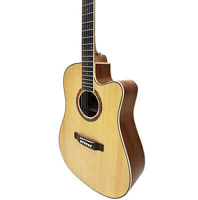 #ad 41 Inch Acoustic Guitars Full Size Sapele Wood Metal String Powerful Clear sound