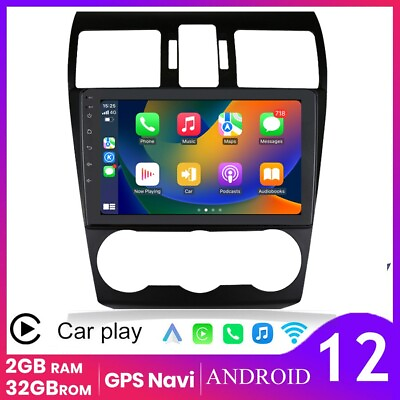 #ad 9quot; For Subaru XV Crosstrek 2012 14 Android12 CarPlay Car Stereo Radio Player GPS