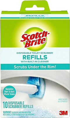 #ad Scotch Brite Disposable Toilet Scrubber Refills Removes Rust amp; Hard Water...