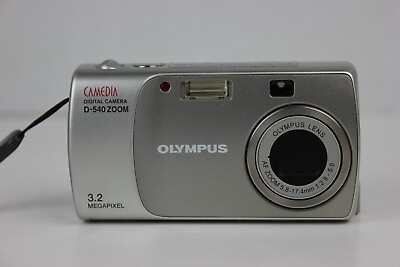 #ad Olympus CAMEDIA D 540 Zoom 3.2MP Digital Camera Silver Tested