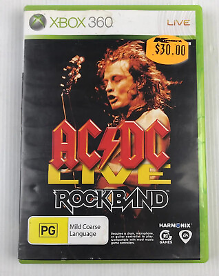 #ad AC DC X Box 360 DVD Live Rockband 2008
