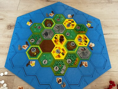 #ad Settlers of Catan 3D printed Board Game Terrain No Cards Dice