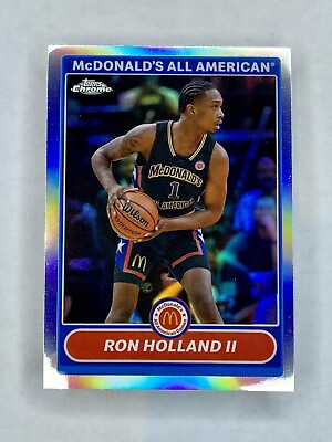 #ad 2023 Topps Chrome McDonald#x27;s Ron Holland Throwback Refractor