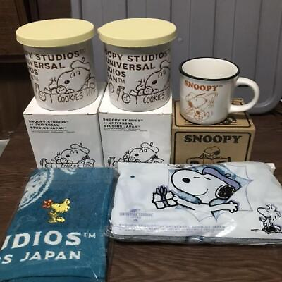 #ad Not for sale Snoopy x USJ Nippon Life Collaboration 5 piece set from Japan