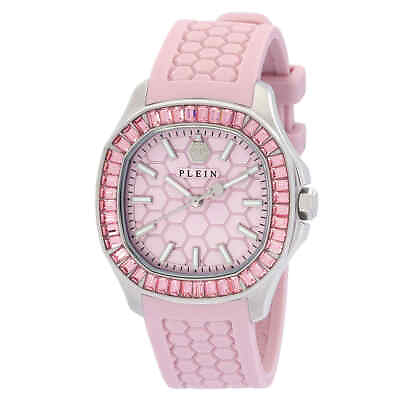 #ad Philipp Plein Spectre Lady Quartz Crystal Pink Dial Watch PWTAA0123