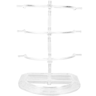 #ad Three Layer Glasses Frame Display Shelf Eyeglass Holder Coat Hanger Stand