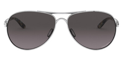 #ad Oakley OO4079 Sunglasses Women Silver Aviator 59mm New 100% Authentic