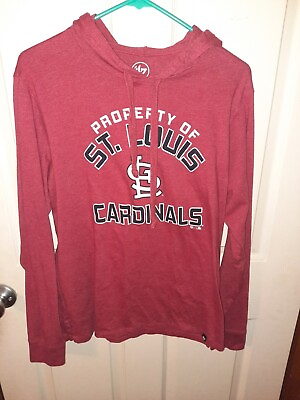 #ad Mens St Louis Cardinals Hoodie Long Sleeve 47 Size Small