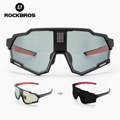 #ad ROCKBROS Sunglasses Polarized Cycling Glasses Electronic Photochromic Eyewear