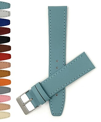 #ad Bandini Leather Watch Band Mens Womens 12mm 14mm 16mm 18mm 20 22mm Many Colors $19.99